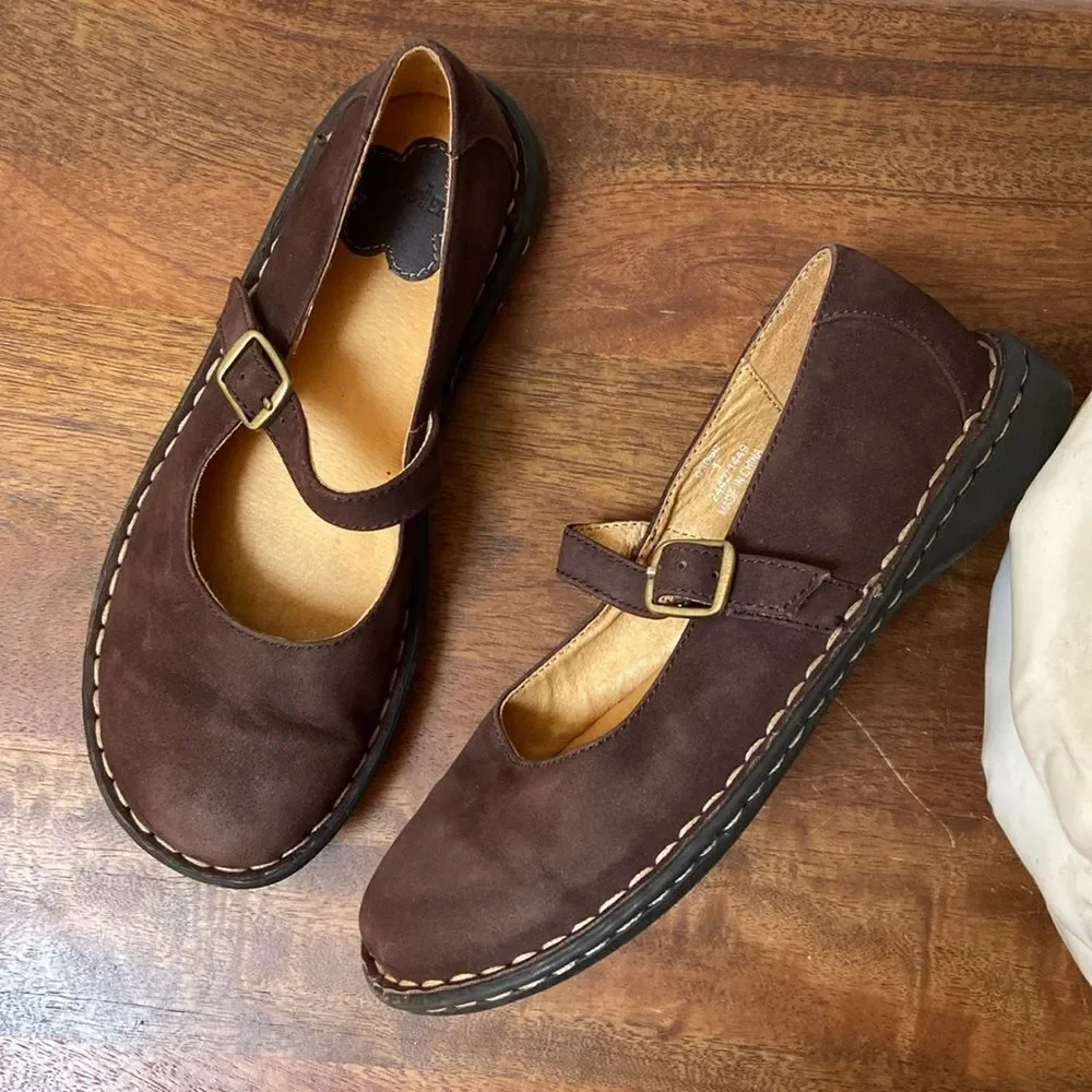 Lands' End Brown Kids Mary Jane Shoes